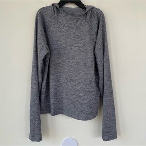 Athleta Girl Heathered Grey Hoodie Pullover XL / 14